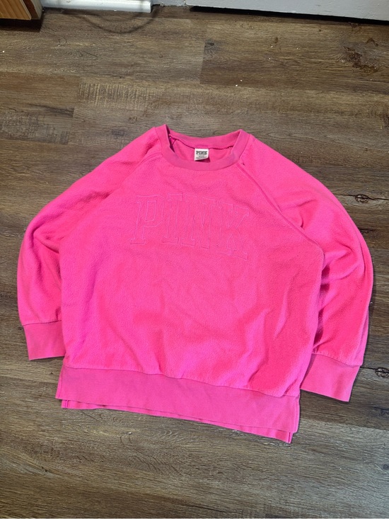 Victoria's Secret Tops - Victoria's Secret PINK Hot‎ Pink Crewneck Sweatshirt